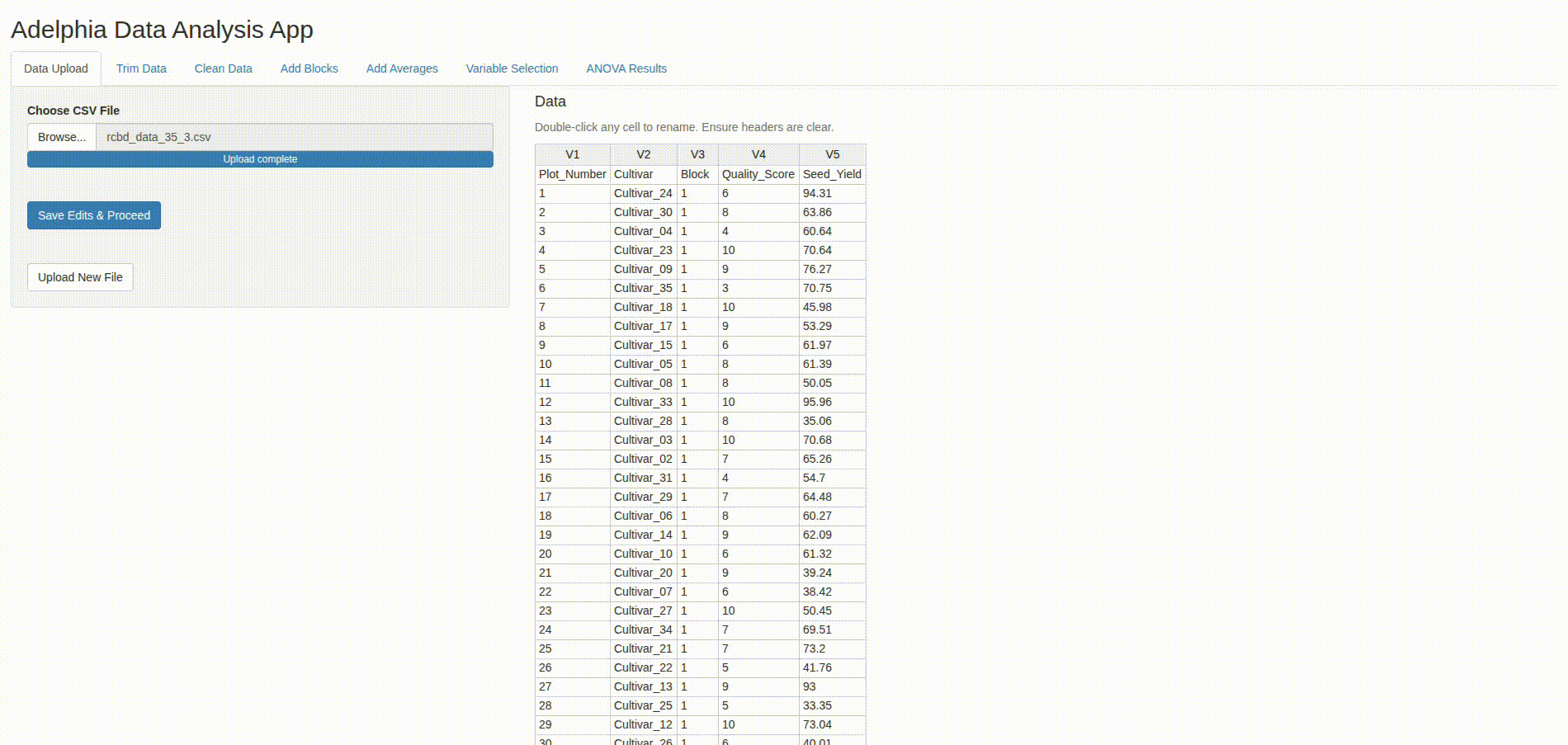 Animated GIF showing App